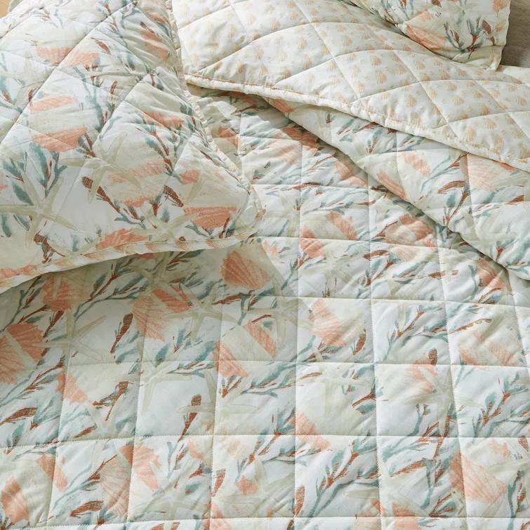 Patina Vie Maison Coastal Inspired Reversible Quilt Set with Shams