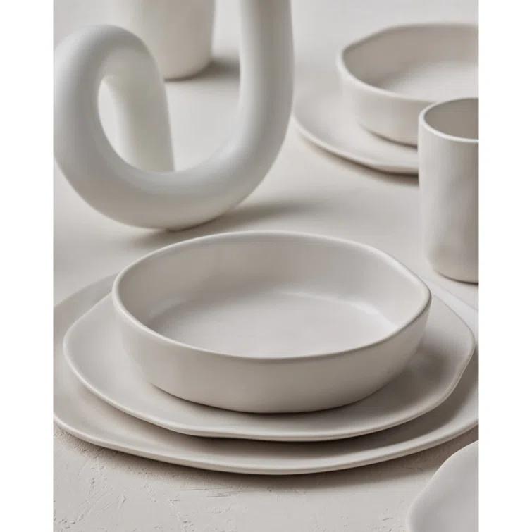 Stone by Mercer Project Hekonda 16-Piece Dinnerware Set Stoneware