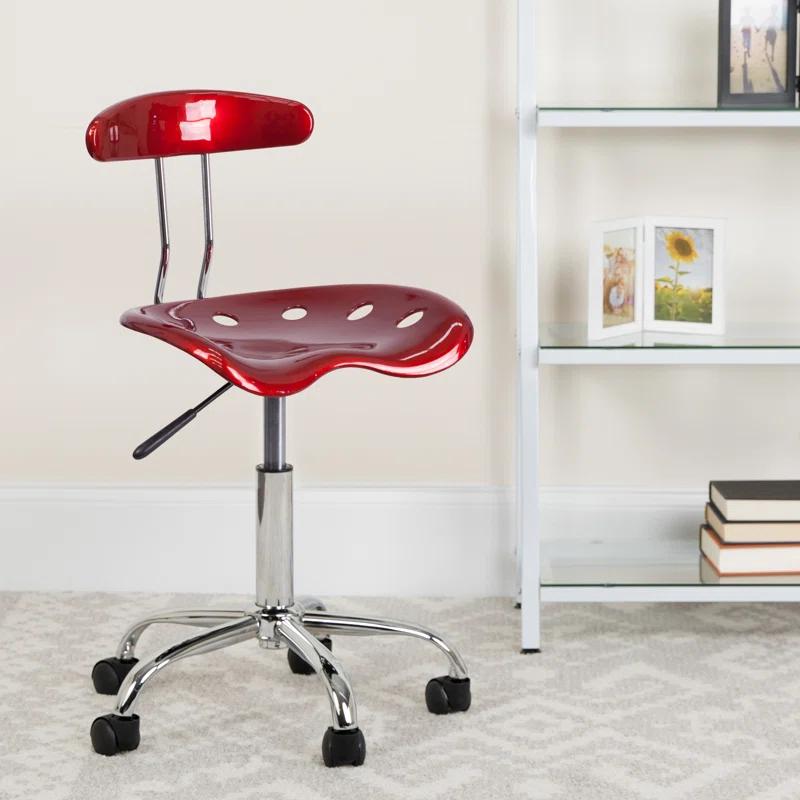 Flash Furniture Bonavant Adjustable Swivel Chair for Desk and Office with Tractor Seat