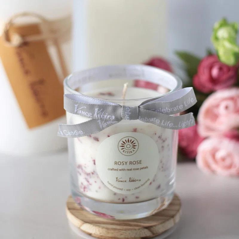 Clover Lane Velvet Rose Scented Jar Candle