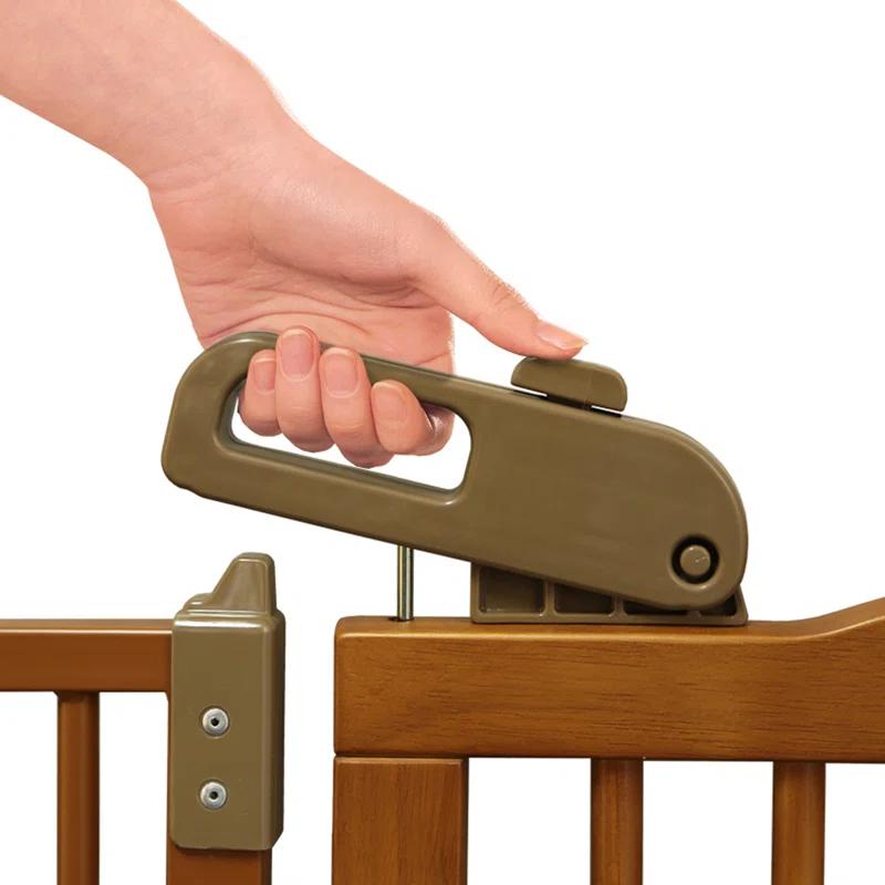 Richell Richell Wood Pressure Mounted Pet Gate With Door