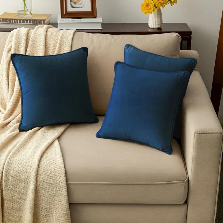 A1 Home Collections LLC Velvet Pillow Cover (Set of 2)