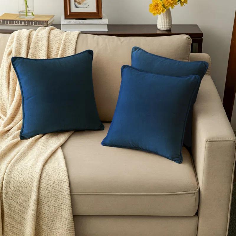 A1 Home Collections LLC Velvet Pillow Cover (Set of 2)