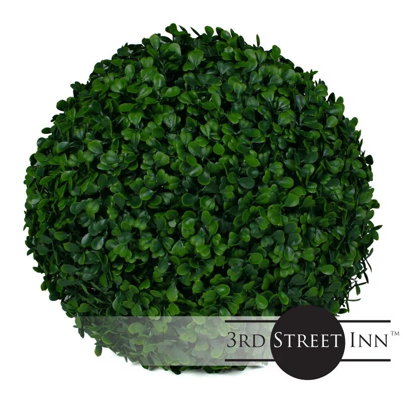 3rd Street Inn 11'' Faux Boxwood Topiary