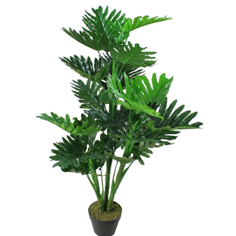 Northlight Seasonal 47" Green Potted Philodendron Selloum Artificial Plant