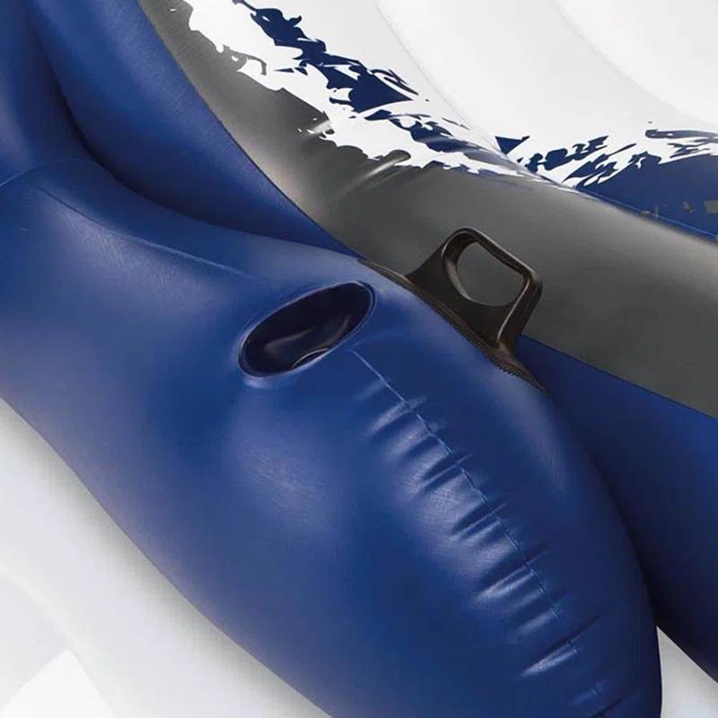 Intex Inflatable Floating Pool Recliner Chair with Cup Holders Large Outdoor