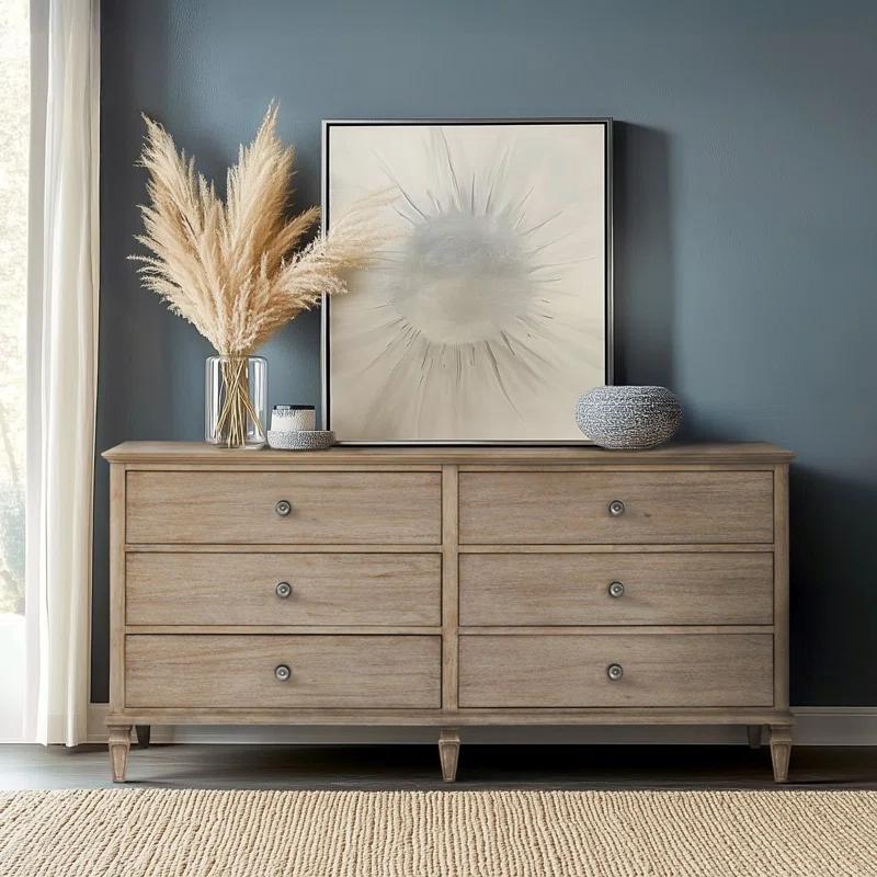 Birch Lane™ Garland 6-Drawer Double Wide Wood Dresser