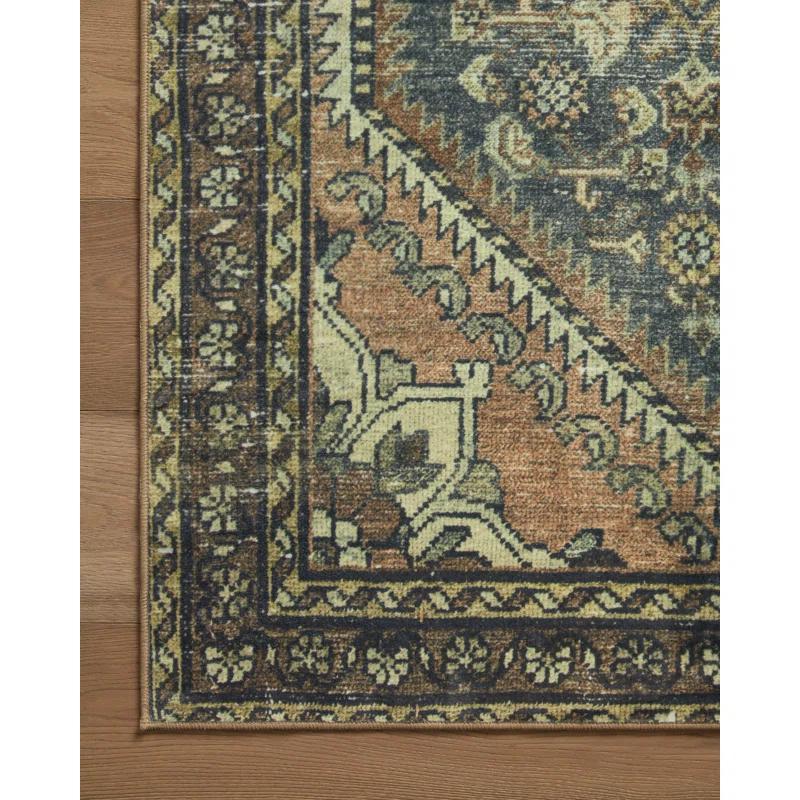 Banks I Rug by Magnolia Home by Joanna Gaines x Loloi - Denim and Clay / 2'6" x 7'6" Runner