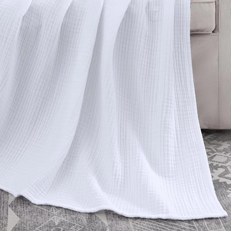 Chezmoi Collection Airy Lightweight 4 Layer Cotton Muslin Blanket