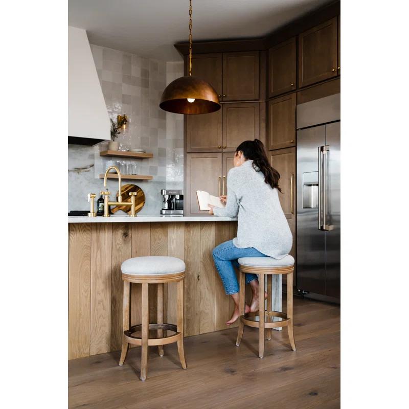 Maven Lane Maven Lane Eva Stool with Fabric Upholstery