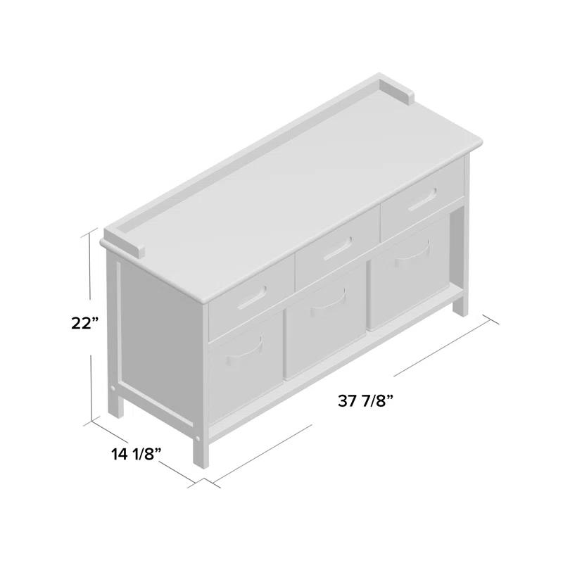 Winsome Fabric Storage Bench