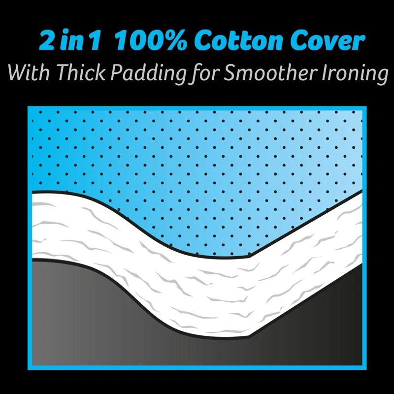 Minky Homecare Ergo Black Starburst Ironing Board Cover
