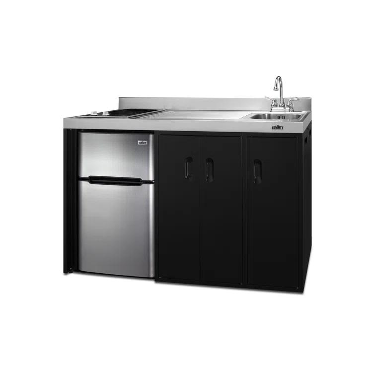 Summit Appliance Summit Appliance All-In-One Combo Kitchens 3.2 Cubic Feet Kitchenette Mini Fridge with Freezer