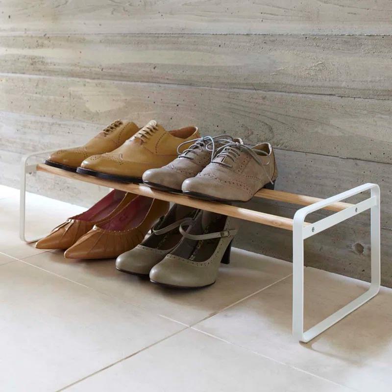 Yamazaki Home Shoe Rack, Steel, Expandable, Stackable