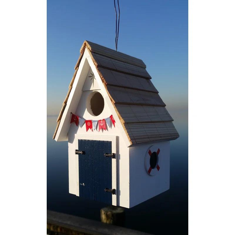 Home Bazaar Birds of a Feather Series Dockside 8 in x 5.5 in x 5 in Birdhouse