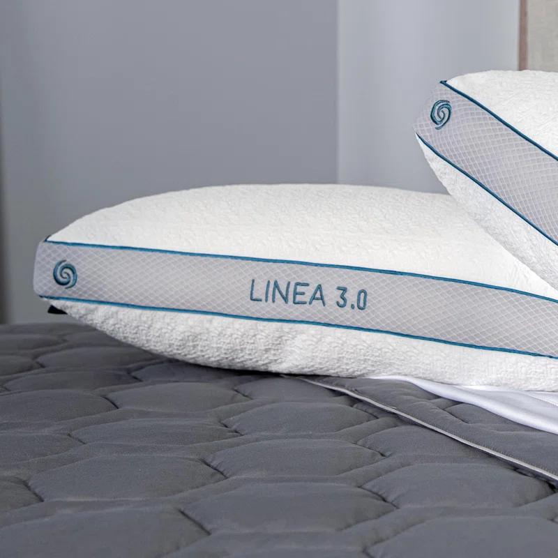 Bedgear Linea Performance Pillow - Soft Support Pillow for Neutral / Warm Sleepers