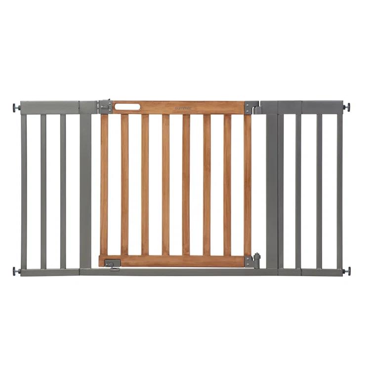 Ingenuity The Thruway 60XW Series Extra Wide Safety Pet and Baby Gate, 36"-60" Wide - Honey Oak
