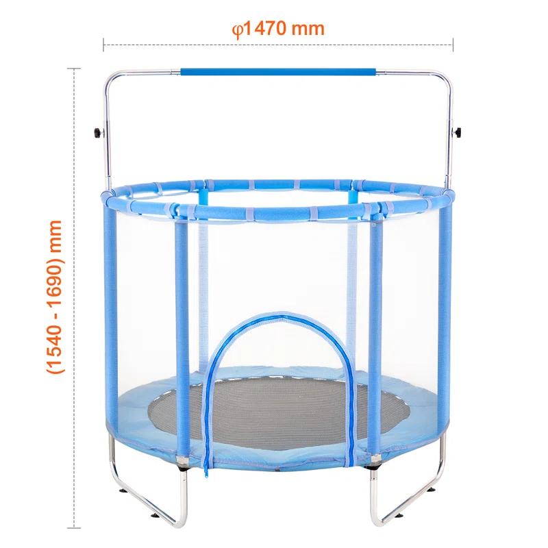 VEVOR 55" Trampoline for Kids Mini Toddler Trampoline with Net Indoor Outdoor