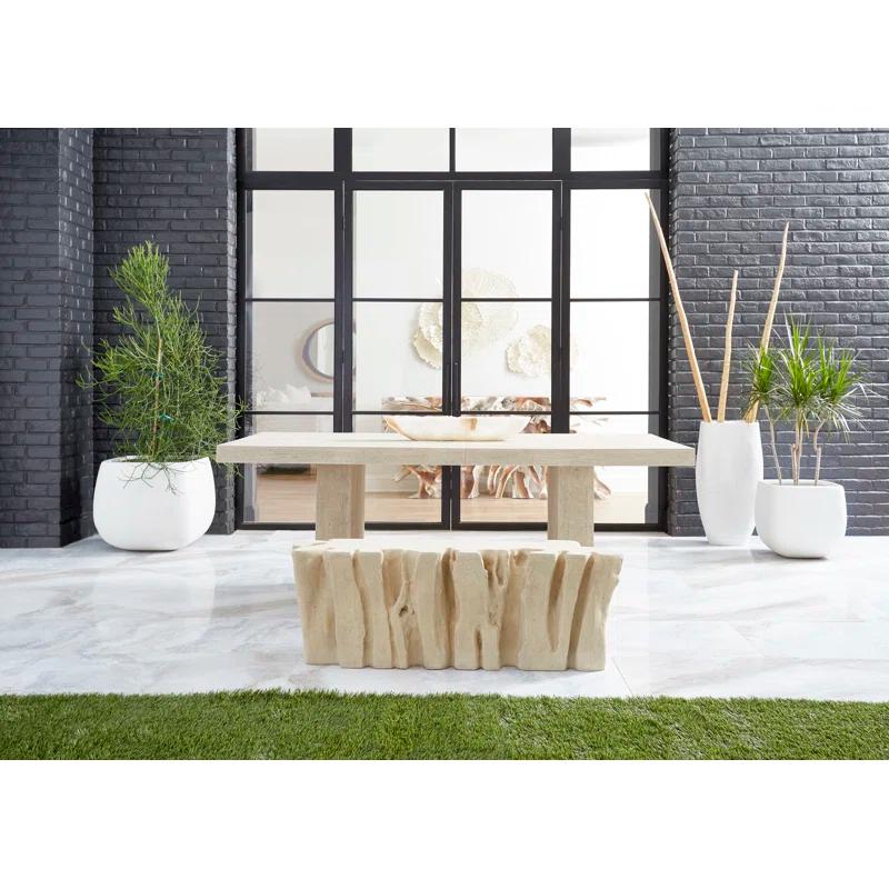Old Lumber Dining Table, Roman Stone