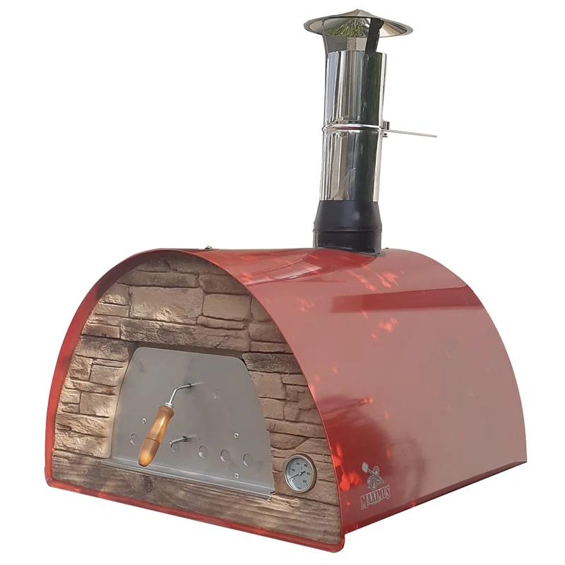 Authentic Pizza Ovens Authentic Pizza Ovens Stainless Steel Countertop Wood Burning Pizza Oven