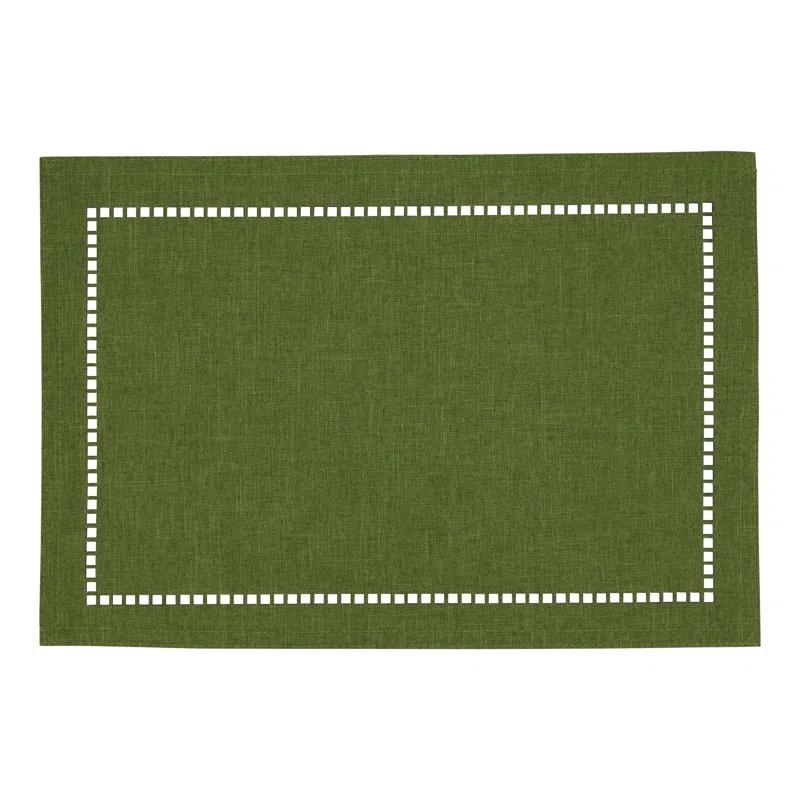 Gracie Oaks Neith Polyester No Pattern Rectangle Placemat (Set of 4)