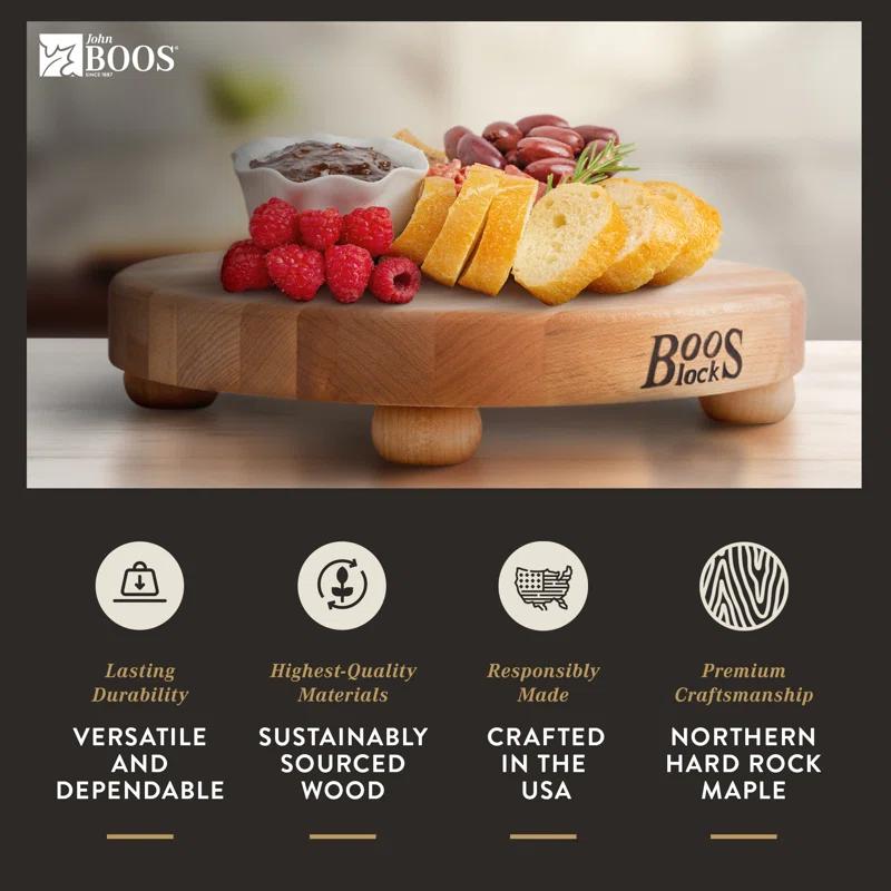 John Boos John Boos BoosBlock® 12" Round Maple Wood Cutting Board