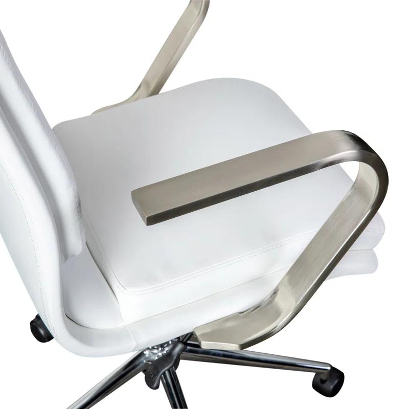 Flash Furniture Mid-Back Designer Upholstered Swivel Executive Office Chair with Armrests by Flash Furniture