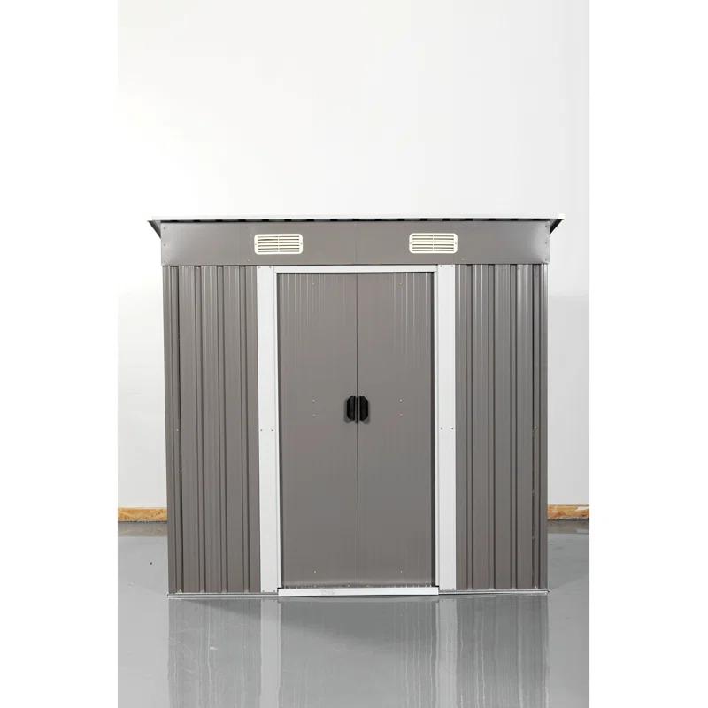wendeway 6Ft X 4Ft Outdoor Metal Storage Shed
