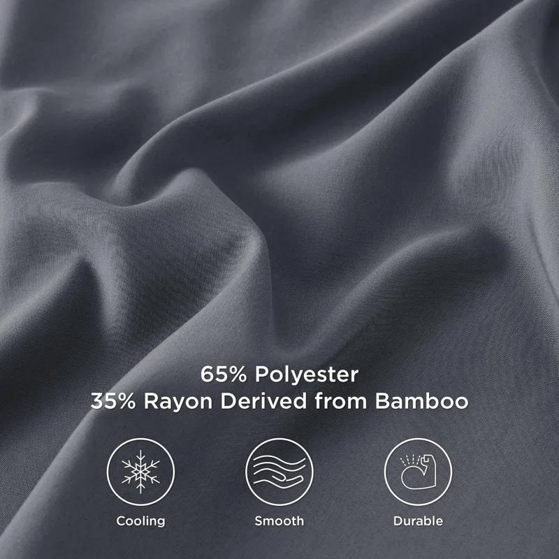 Bedsure Bedsure Pillow Cases Queen Size Set Of 2 - Polyester & Rayon Derived From Bamboo Cooling Pillowcase, Breathable, Soft And Wrinkle-Free Pillow Covers With Envelope Closure, Gifts, 20X30 Inches