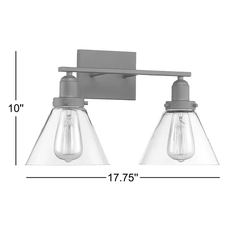 Catalina 2 Light Transparent Dimmable Vanity Light