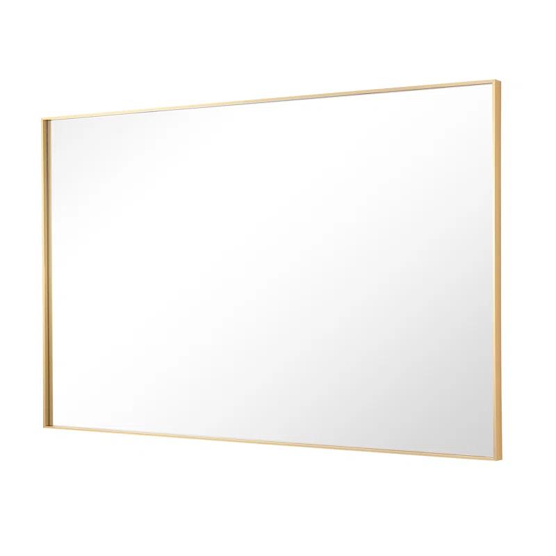 Ledel Modern & Contemporary Rectangle Bathroom Vanity Mirror Metal Framed Wall Mirror
