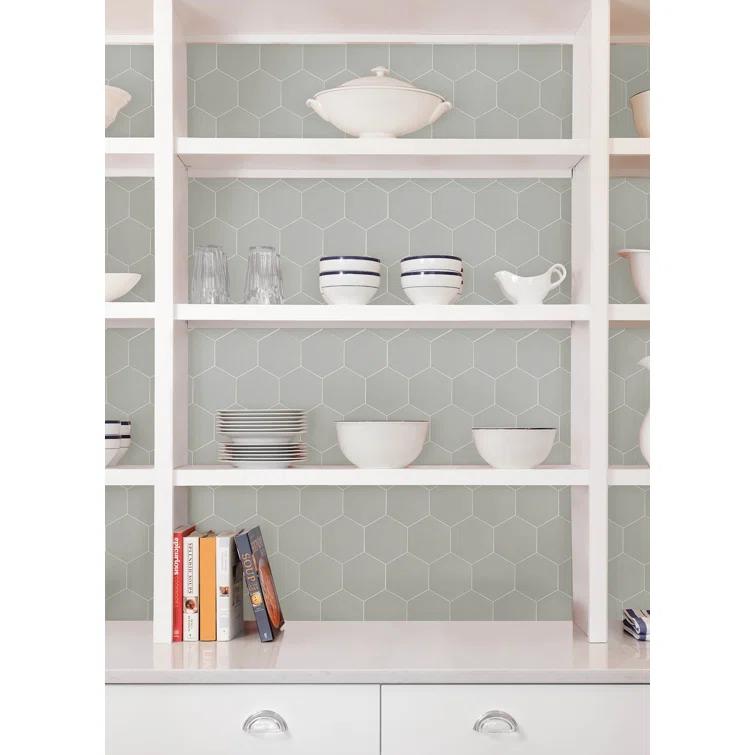 WallPops! Hexagon Peel and Stick Luxury Wall Tiles