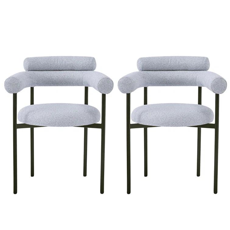 Wade Logan® Rylan Upholstered Armchair Dining Chairs (Set of 2)