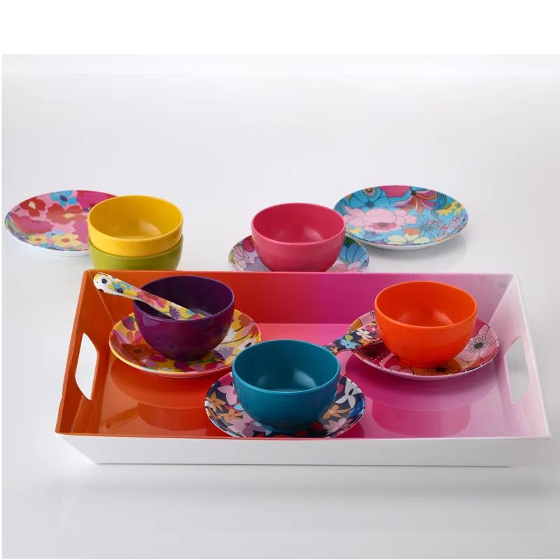 French Bull French Bull 6.5" Floral Appetizer Plate (Set of 6)