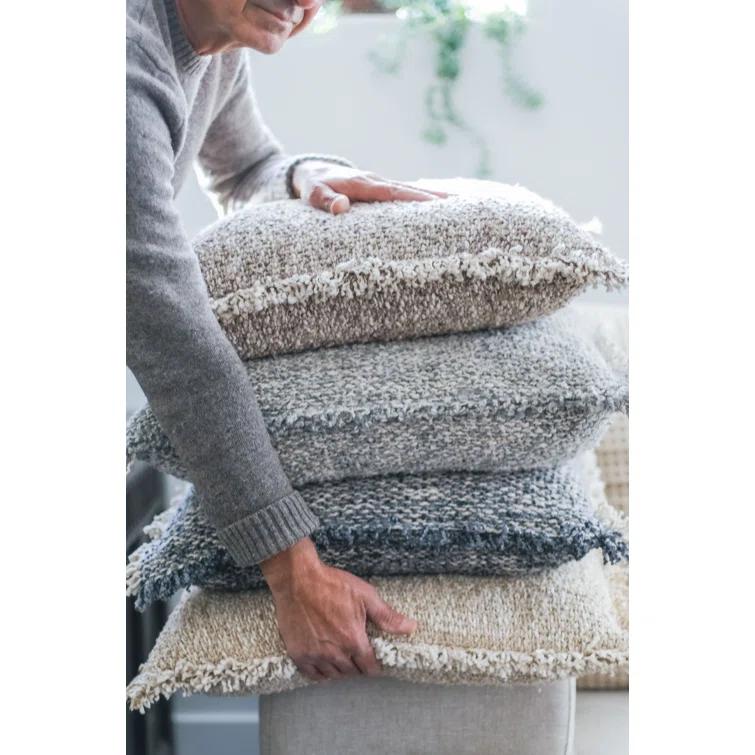 Pom Pom At Home Brentwood Frayed Throw Pillow