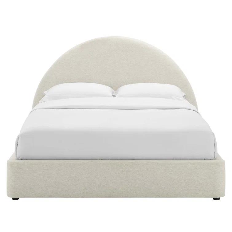 Modway Resort Performance Velvet Arched Round Platform Bed