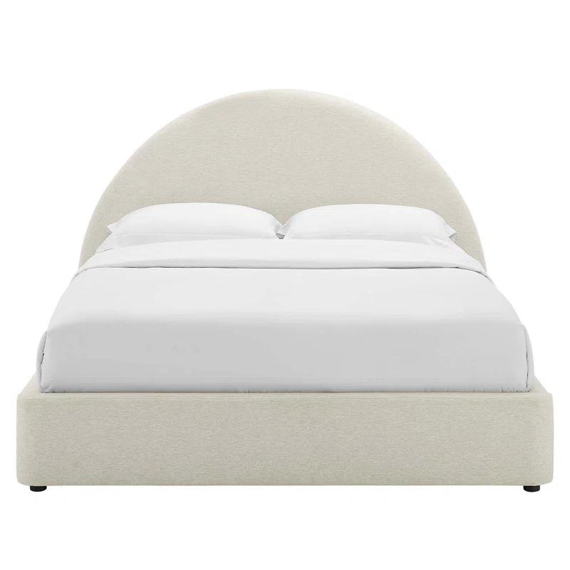 Modway Resort Performance Velvet Arched Round Platform Bed