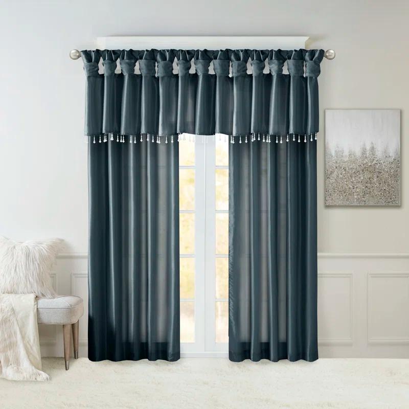 Madison Park Rivau Light-Filtering Single Curtain Panel