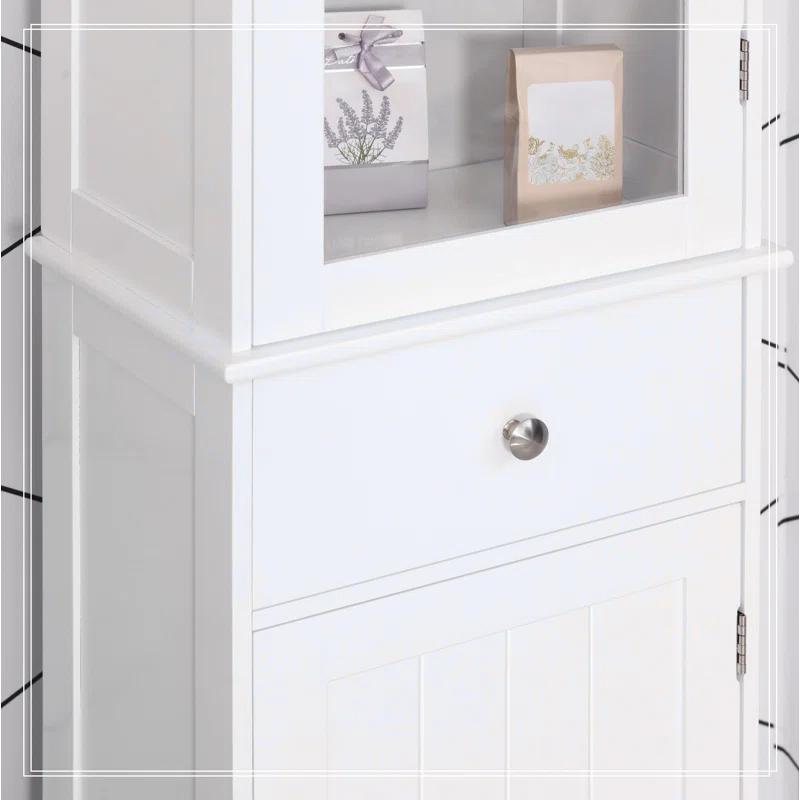 NRANTUM kleankin Slim Bathroom Storage Cabinet, Tall Bathroom Cabinet