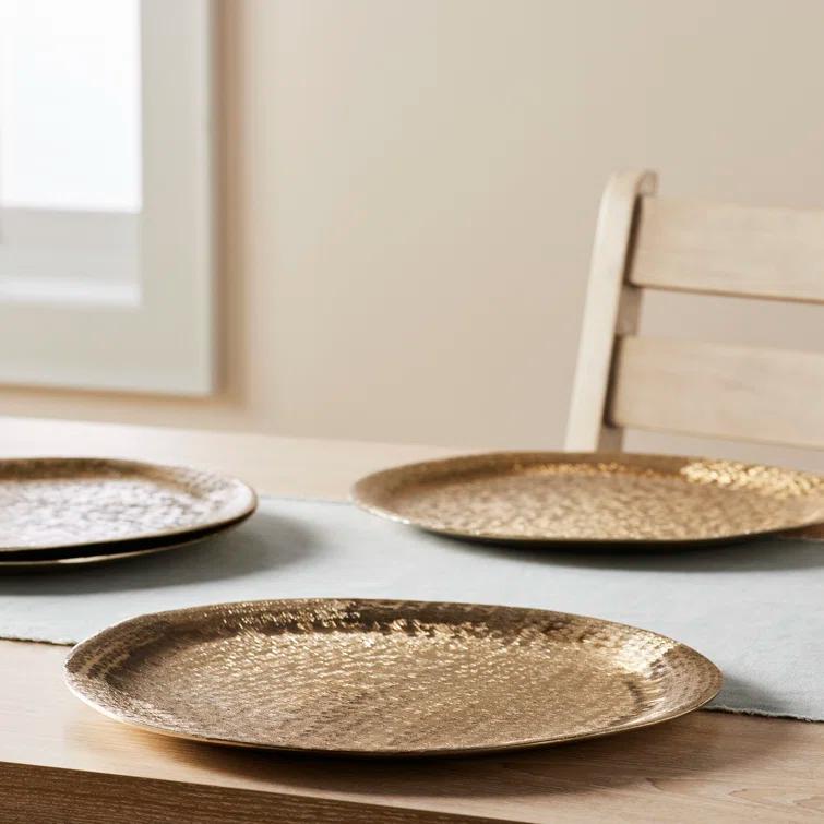 Zadia Brushed Metal Charger Plate (Set of 4)