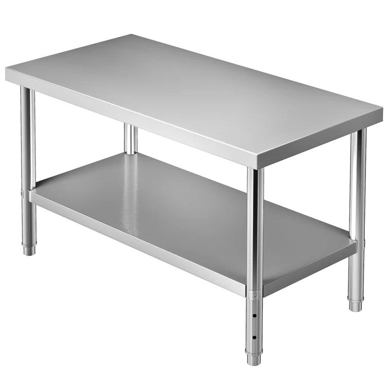 Prep & Savour Demnan Metal Top Workbench