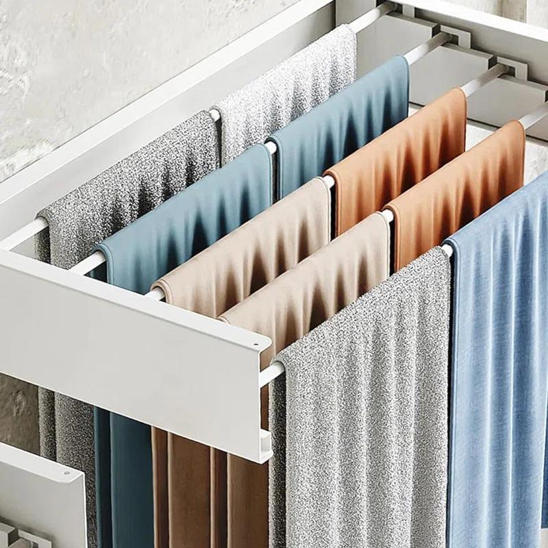 Rebrilliant Wall Mounted Drying Rack,Drying Rack Clothing,Clothes Drying Rack Wall Mounted,Collapsible Drying Racks For Laundry,Laundry Drying Rack,Wall Mounted Clothes Rack(28"-White)