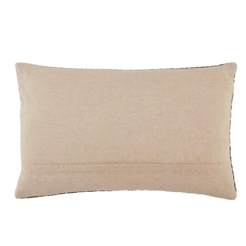 Ryans Embroidered Cotton Lumbar Throw Pillow