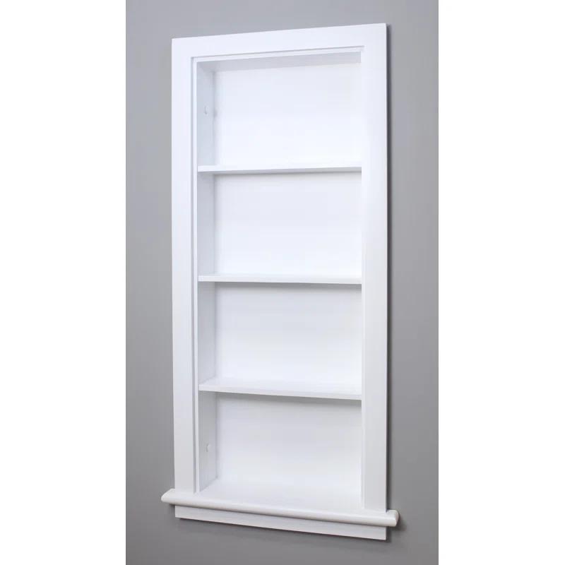 14X36 Aiden Recessed Wall Niche With Plain Back And Three Shelves
