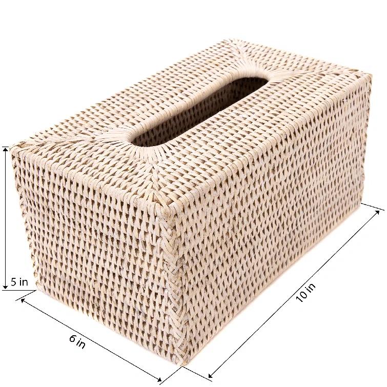Birch Lane™ Glinda Rattan Long Tissue Box Cover & Reviews | Wayfair