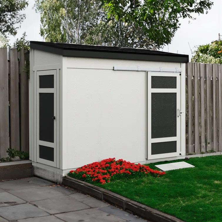 Handy Home Cambria 10 ft. W x 4 ft. D Wood Lean-To Storage Shed