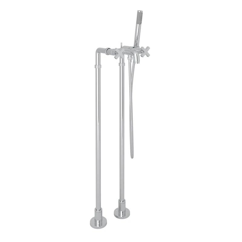 Lombardia Floor Mount Tub Filler