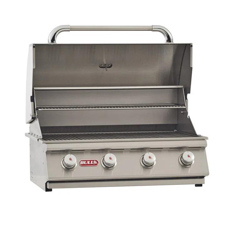 Bull Outdoor Products Bull Outlaw 4-Burner Built-In Convertible Gas Grill