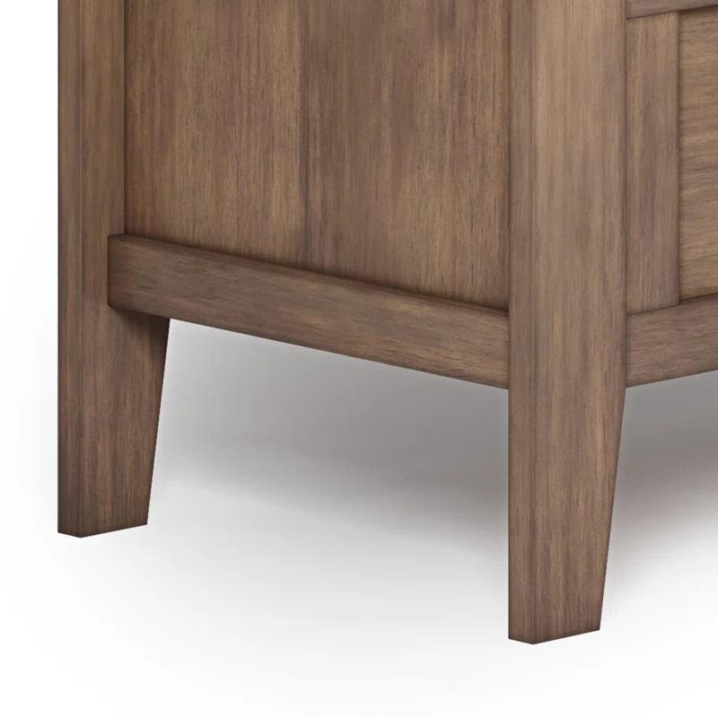 Simpli Home Adams Solid Wood Entryway Lift Top Storage Bench