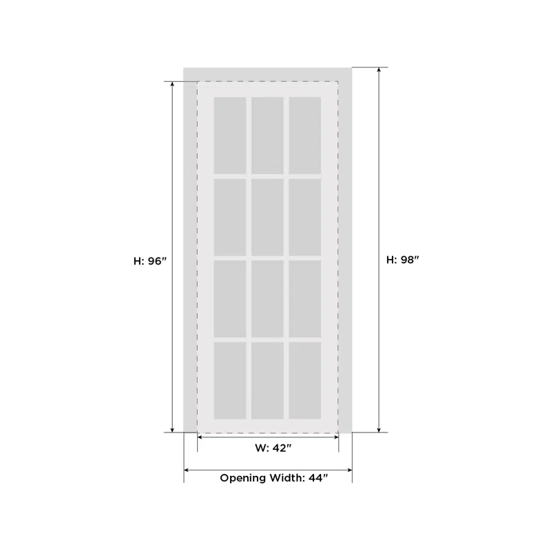 SARTODOORS Solid Wood Paneled French Doors